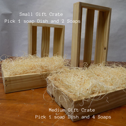 Medium Gift Crate with sampler size soap!